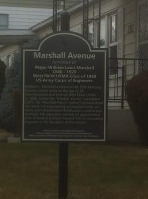 Marshall Ave History