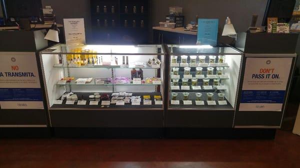 Large selection of flower, concentrates, medibles, and topicals