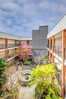 Building Interior and Courtyard