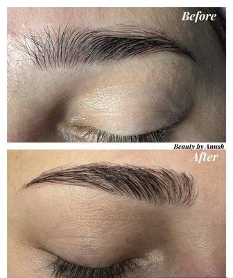 Eyebrow correction and clean-up