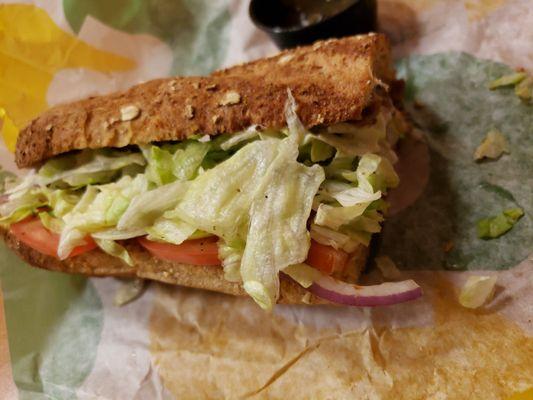 Steak and Cheese in Honey Oat bread...