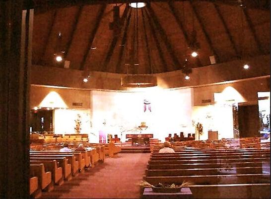 Inside the church