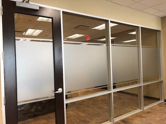 Privacy Glass Frost etch for Office/Conference room