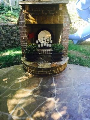 Flagstone Patio Acrylistain by CTi Atlanta