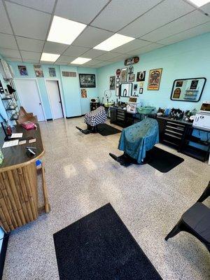 Colter's Barbershop interior.