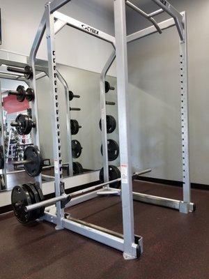 Squat rack.