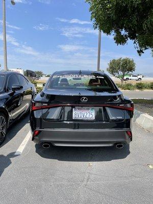 IS300 as a loaner car for the weekend!