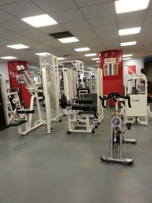 Weight machine area.