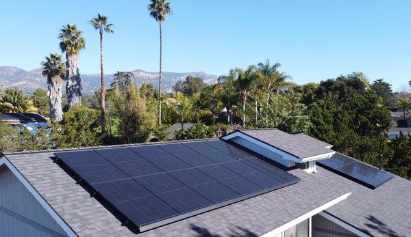 6.66 kW solar system on an asphalt shingle roof