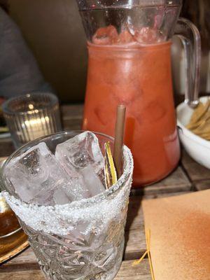 Strawberry habanero margarita