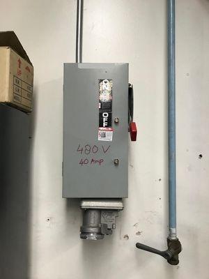 Install 3 phase 480V connection for Welder Machine