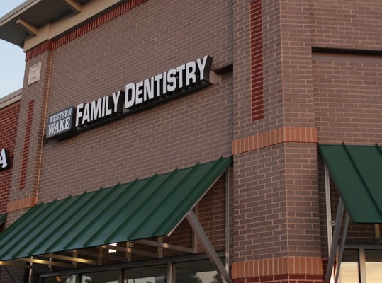 storefront for western wake family dentistry