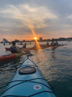 Smack dab in the middle of the Detroit River