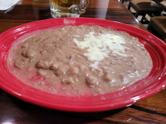 Great refried beans. Not too heavy.