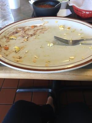 Empty plate because it was soo good