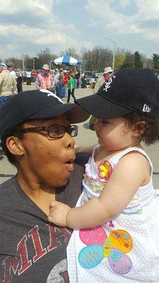 Sweetie and Baby K at the Doolittle anniversary fly-in.