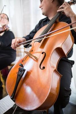 Live string quartet for our client's ceremony!