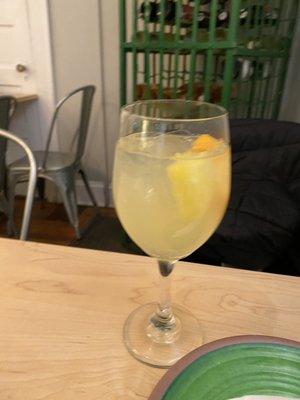 White Sangria in a glass