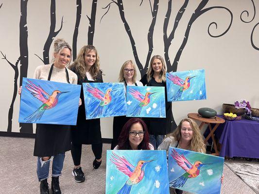 Paint and Sip girl's night.