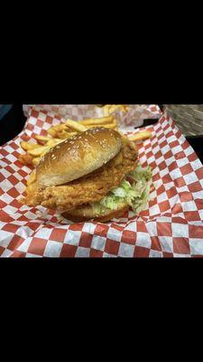 Crispy chicken sandwich