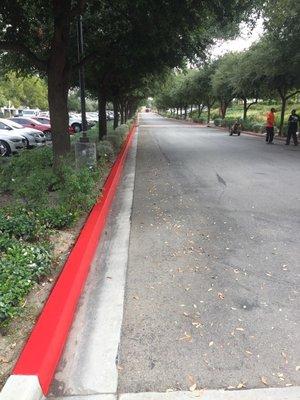 Red Curb repaint Loma Linda