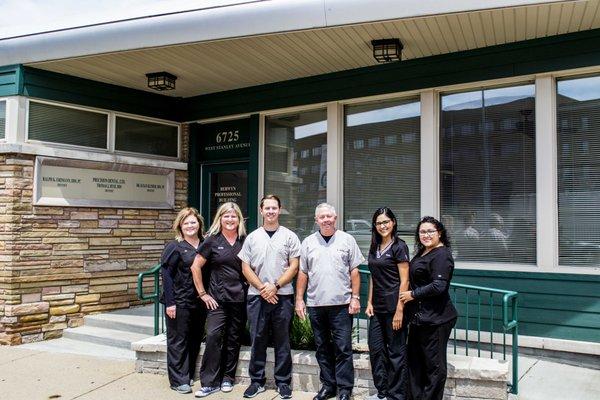 Dr. Tom Rysz, Dr. Scott Rysz, and the Precision Dental team.