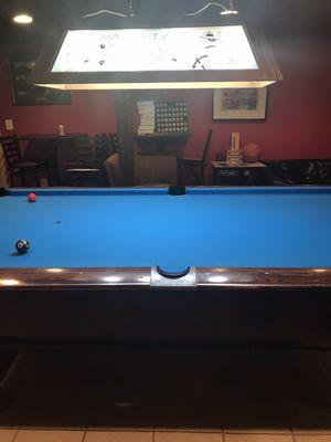 Pool table/game area