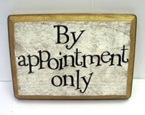 By Appointment Only