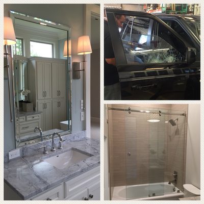 Auto glass, shower glass and custom mirrors