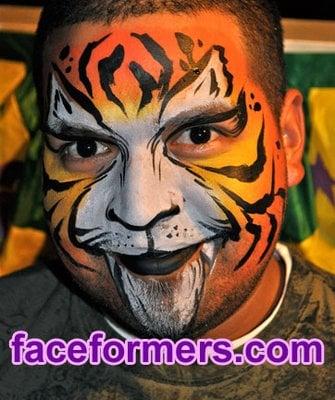 Tiger Face Painting by Brenda