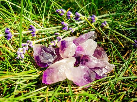 Amethyst raw crystals