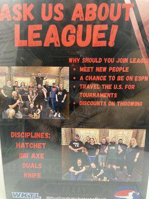 League advert