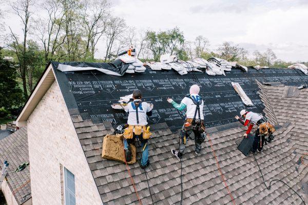 Iclinated Roof Shingle