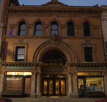 The Market Arcade building - Main Street Entrance.