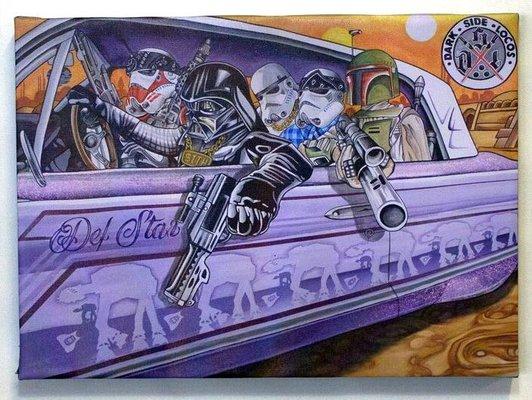 'Dark Side Locos' by Scripture Affordable Canvas Art Print Available in different sizes on our website!