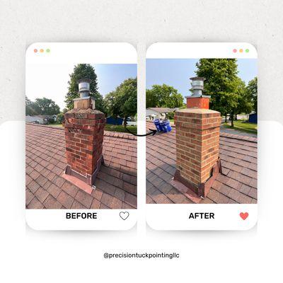 Chimney rebuild in Cleveland, OH!