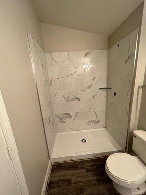 Shower tile and base