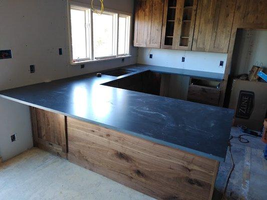 Soap stone Counter top on new cabinets