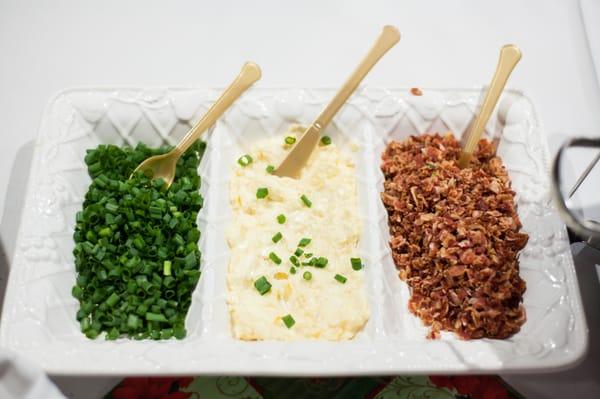 Mashed Potatoe Bar! Always a hit especially around the Holidays!