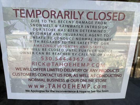 Unfortunately the store is empty and according to sign on door, closed indefinitely