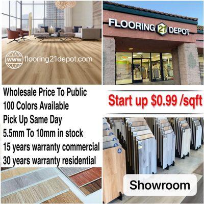 $0.99/sqft Of Vinyl Flooring in Fresno CA