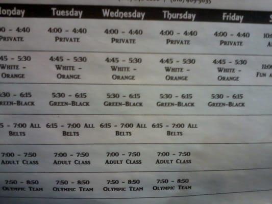 Flexible classes that a student can attend daily or whatever fits ones scheduler