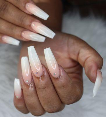 Long Ombre Acrylic Nail Set