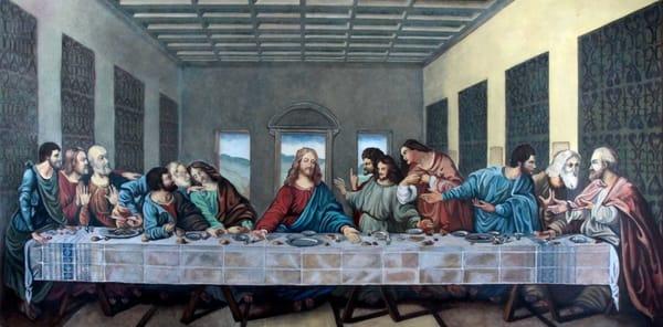 Commissioned painting 4/8 ft. Canvas Last Supper