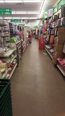 Long aisles