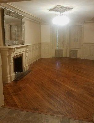 Apartment Renovation. Trim works and Hardwood Floor Refinishing