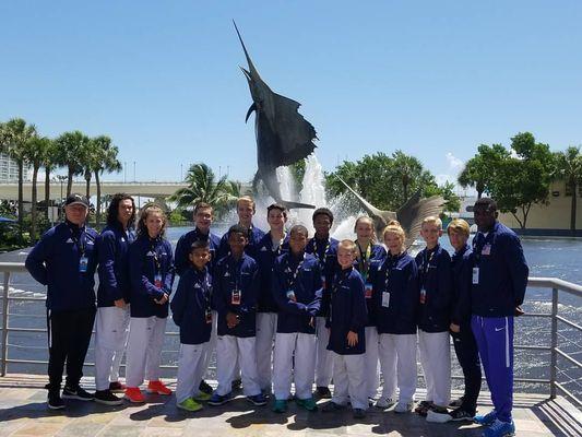 Competition Team at AAU Nationals in Fort Lauderdale FL