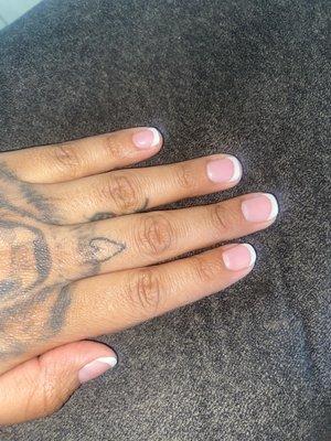 French tip gel manicure done by Linda :)