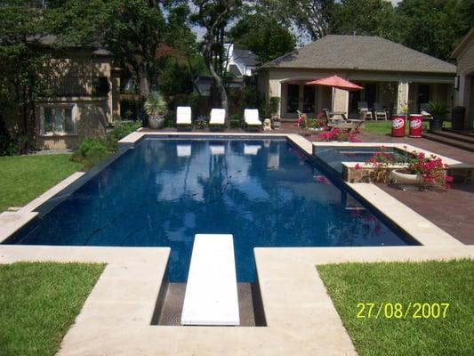 Pool built and maintained by Stillwaters Pool Company.