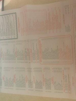 menus